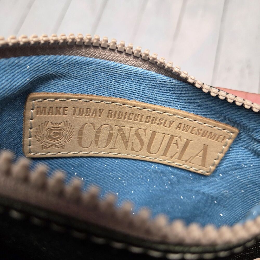 Consuela Diego Combi Card Pouch Wristlet Wallet Set Multicolor Metallic NWT - Picture 10 of 15